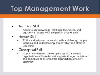 Who Will Do The Work?
•  Problems:
–  One-man-band syndrome
•  One person ends up doing everything
•  Ineffective way to r...
