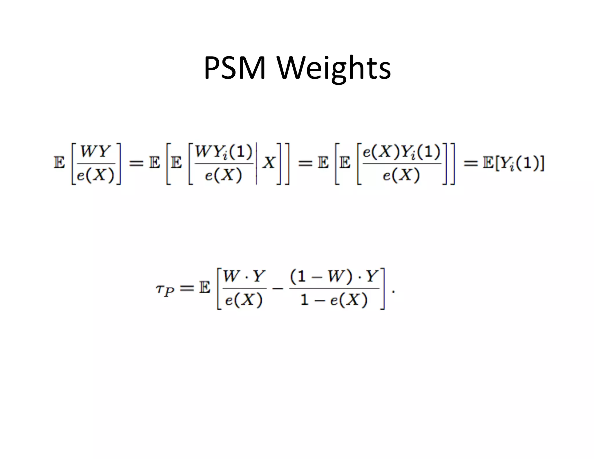 PSM	Weights
 