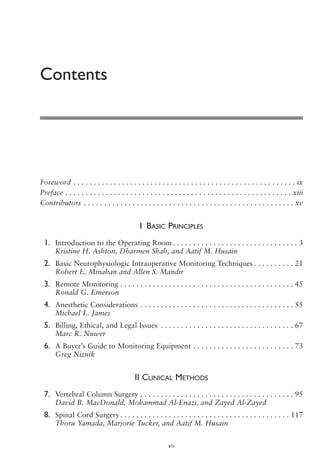 Intraoperative Neurophysiological Monitoring | PDF