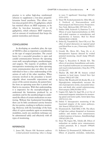 Intraoperative Neurophysiological Monitoring | PDF