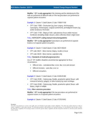 Proper Use Of Modifier 59