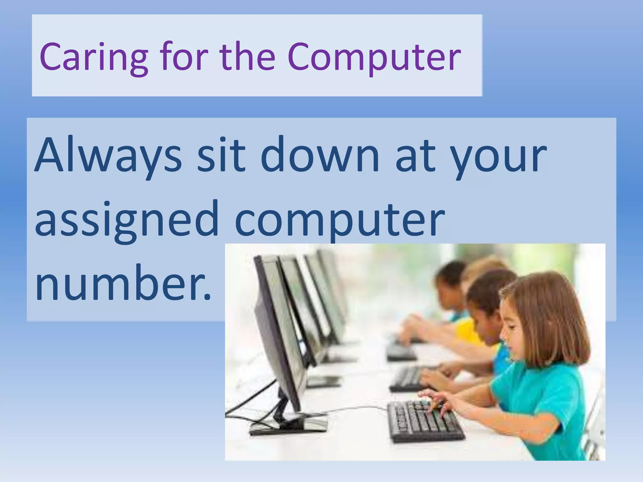 Proper care for the computer gr.1 - 1 | PPTX