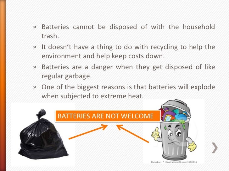 Proper disposal of laptops batteries