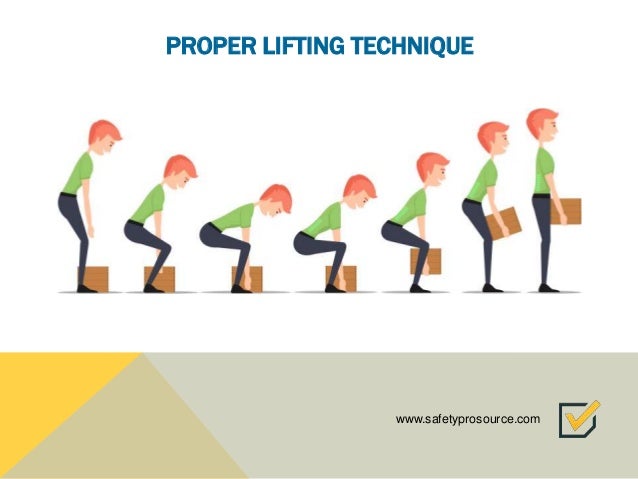 Proper lifting technique images — 2