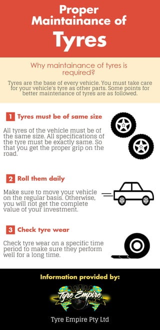 Proper Maintainance of Tyres