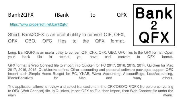 Importing chase bank qbo files into quickbooks for mac 2016