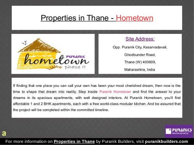Properties in Thane with a Balinese Lifestyle by Puranik 
