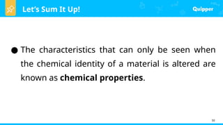 Comprehensive Overview of Properties of Matter in General Chemistry | PPTX