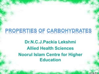 Dr.N.C.J.Packia Lekshmi
Allied Health Sciences
Noorul Islam Centre for Higher
Education
 