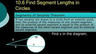 External Secant The Properties of Circles in details .pptx