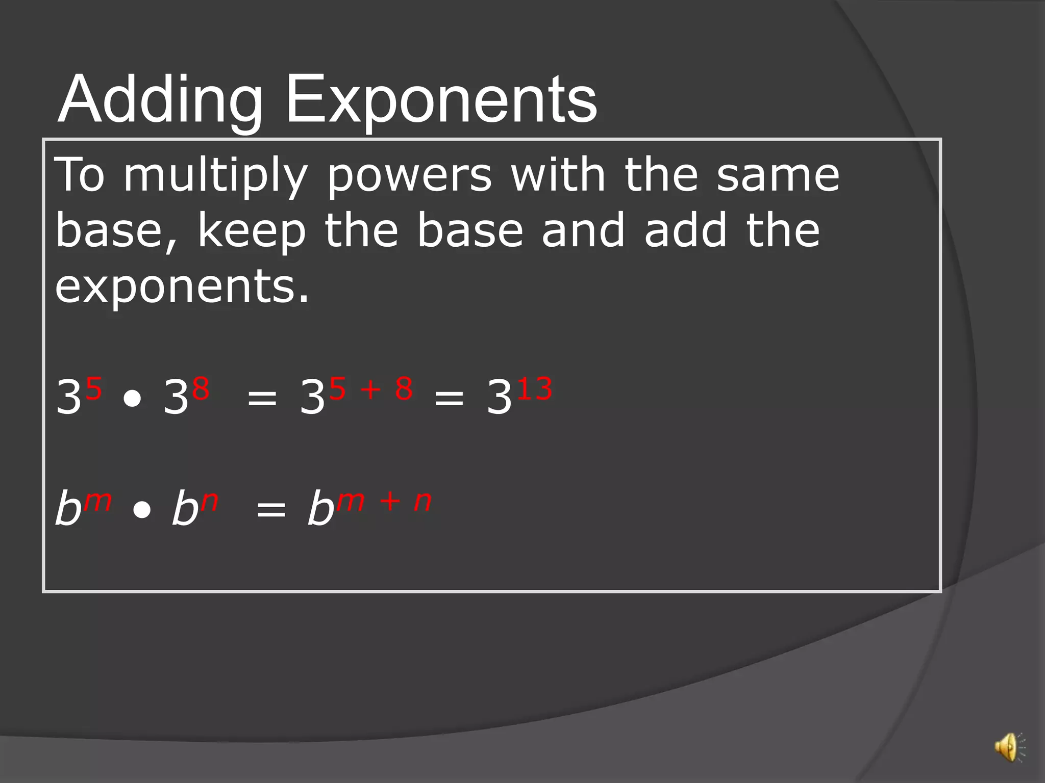 Properties of exponets | PPTX