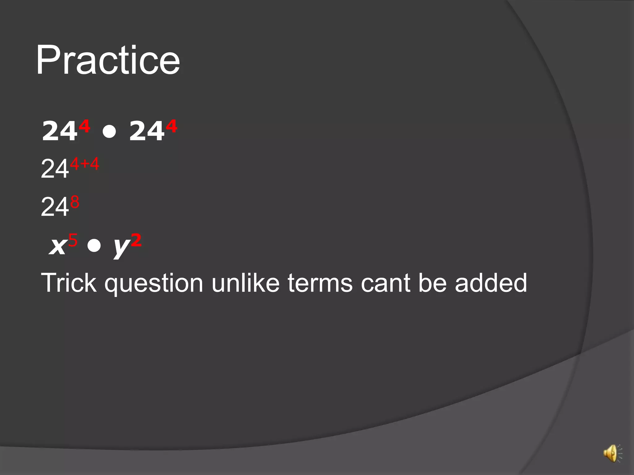 Properties of exponets | PPTX