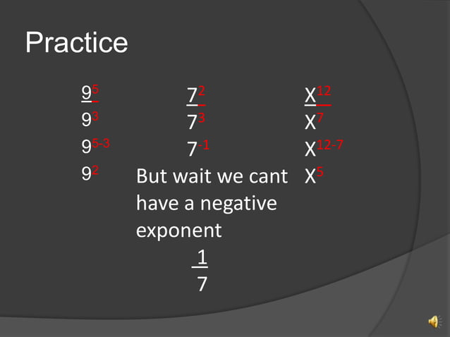 Properties of exponets | PPTX