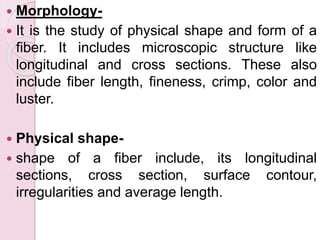 Propertiesof fibers | PPTX