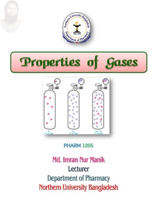 PHARM 1205
Md. Imran Nur Manik
Lecturer
Department of Pharmacy
Northern University Bangladesh
 
