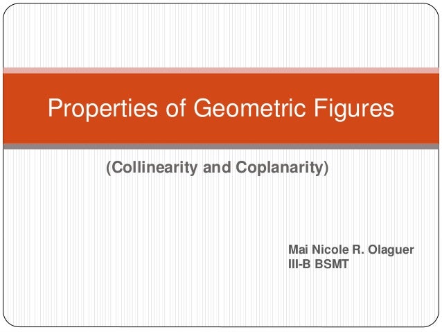 Properties of Geometric Figures