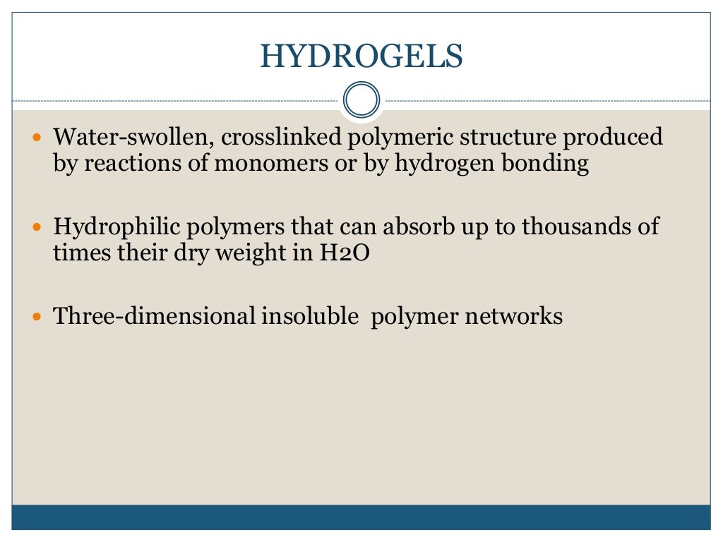 Properties of hydrogel and silicone hydrogel contact lens