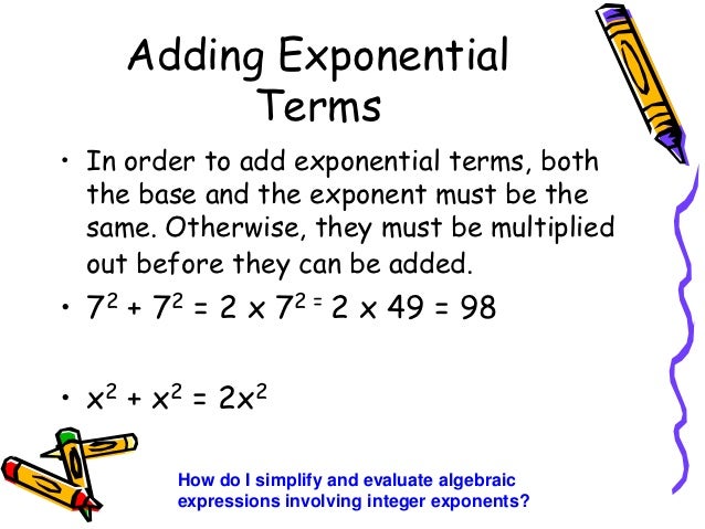Properties of integer exponents edmodo 2012 13