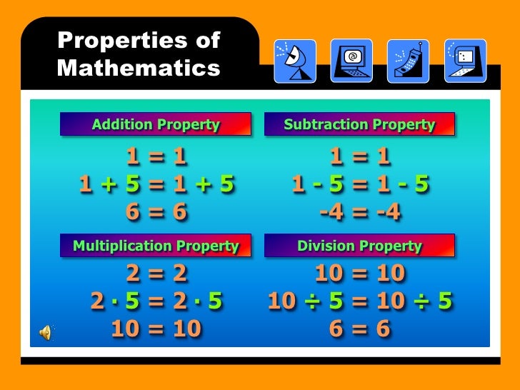 Properties Of Mathematics 2007