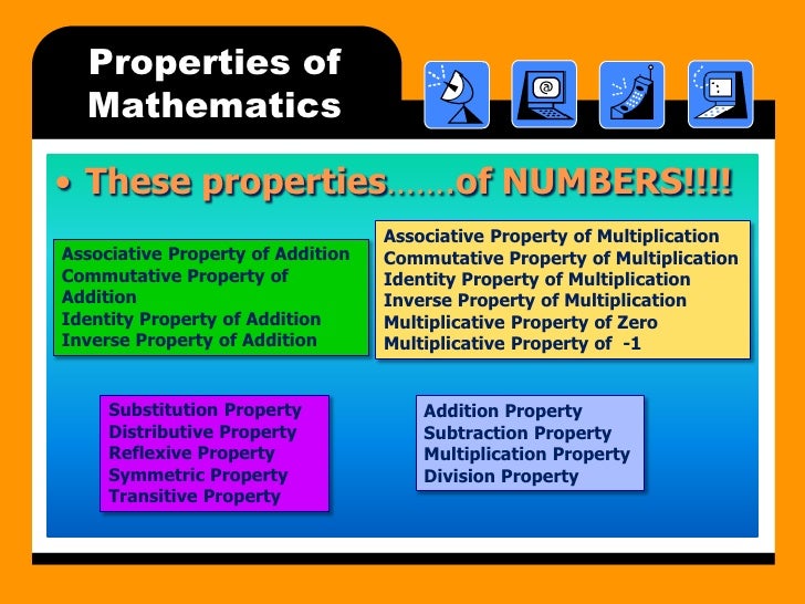 Properties Of Mathematics 2007