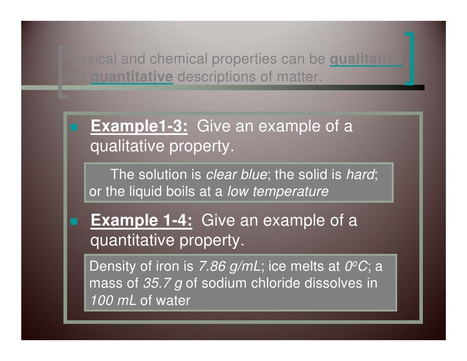 Properties Of Matter