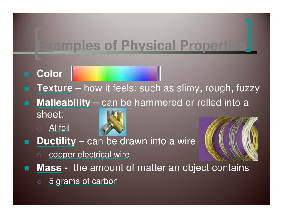 properties of matter physical properties of matter