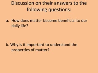 Properties of matter | PPT