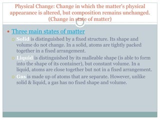 Properties of matter | PPTX