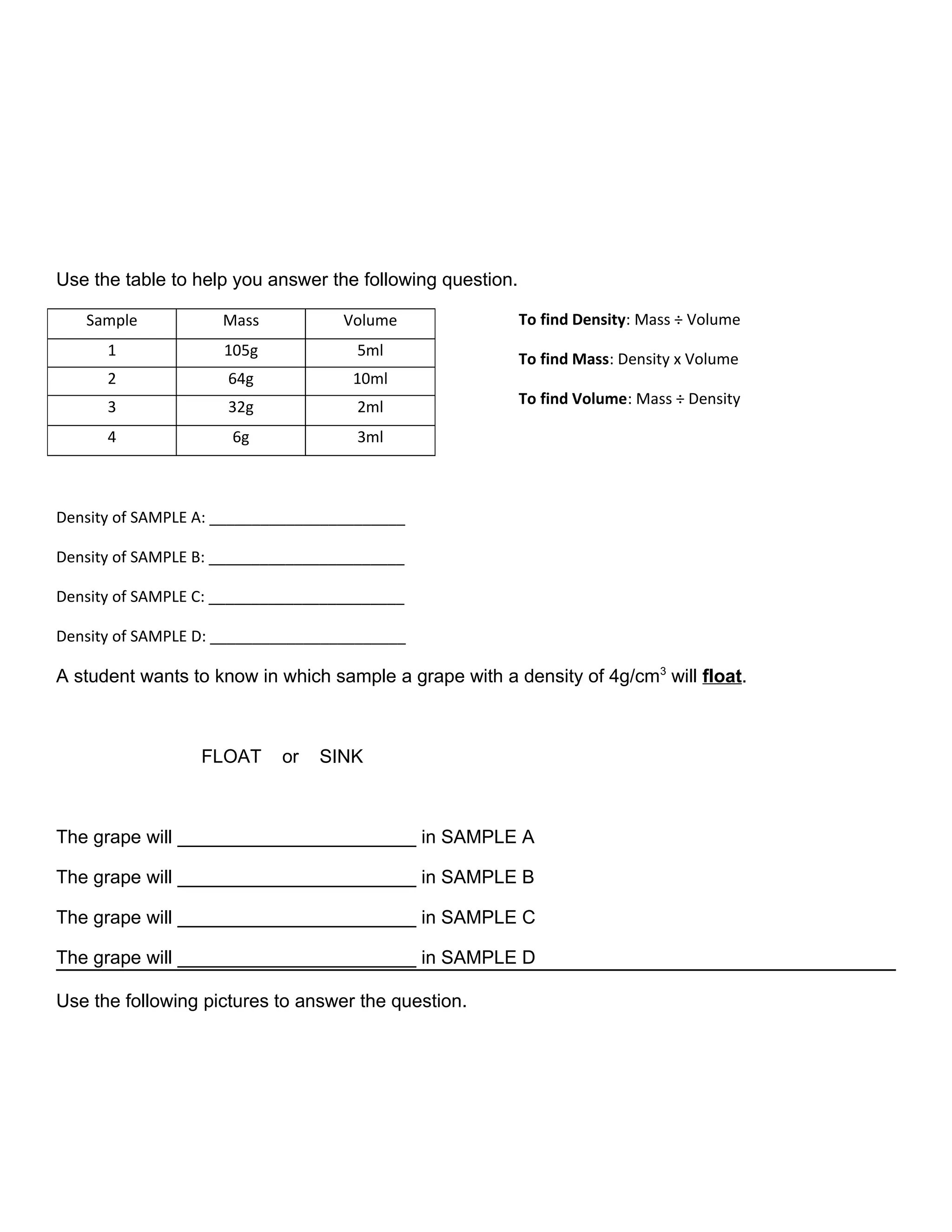 Properties of matter test | DOC