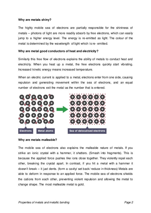 Properties Of Metals