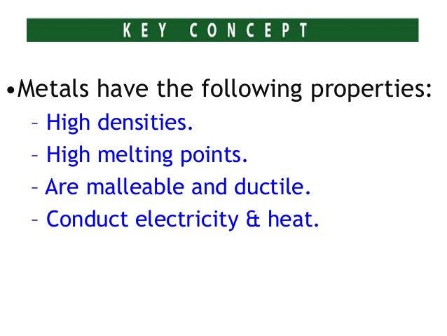 properties of metals