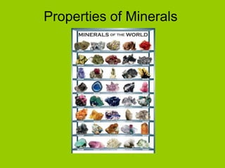 Properties of Minerals
 