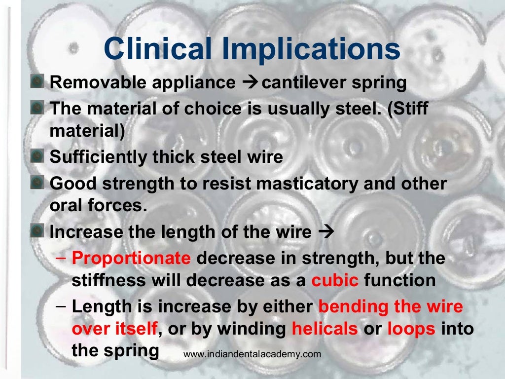 Properties of orthodontic wires