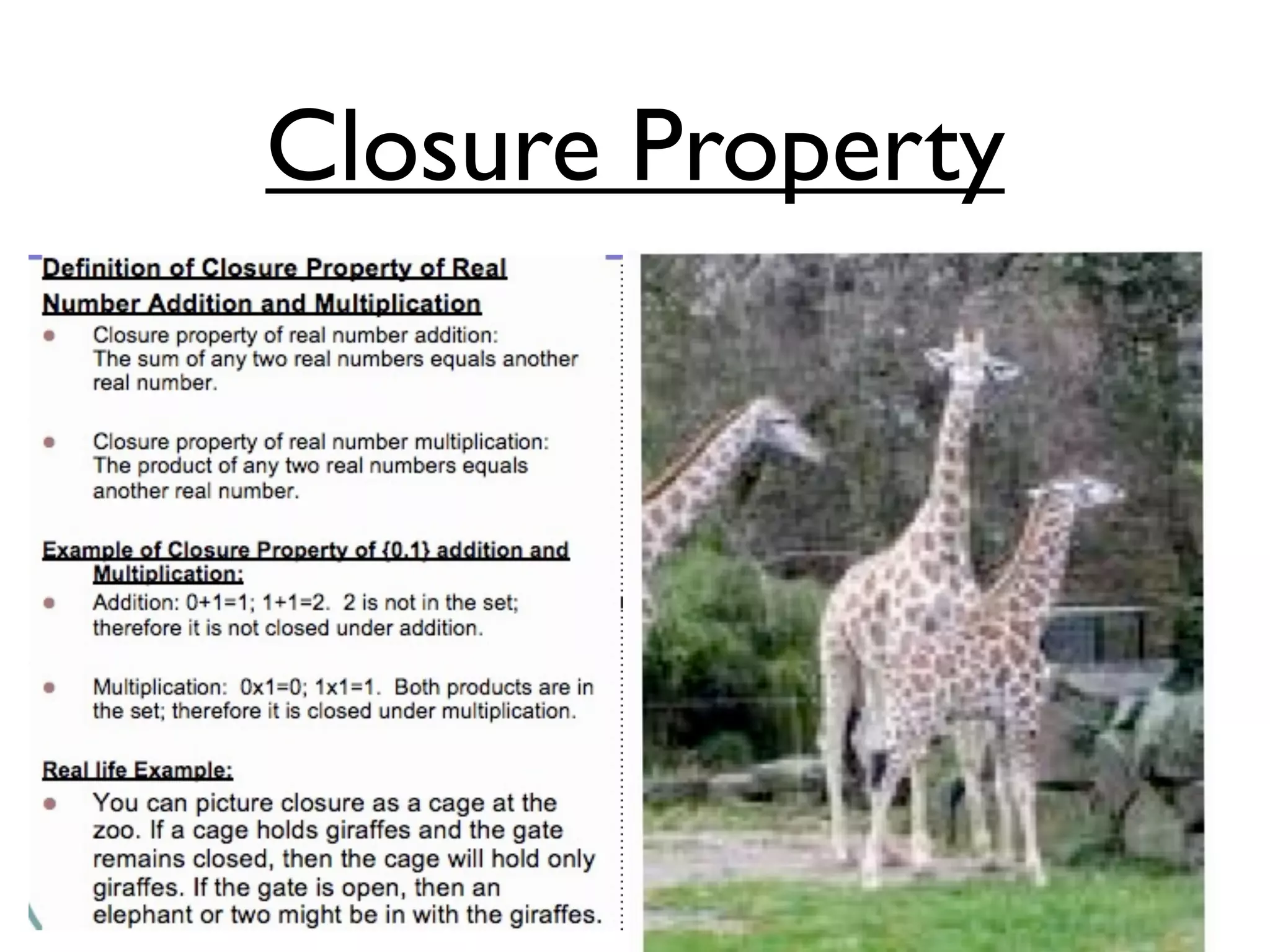 Closure Property
