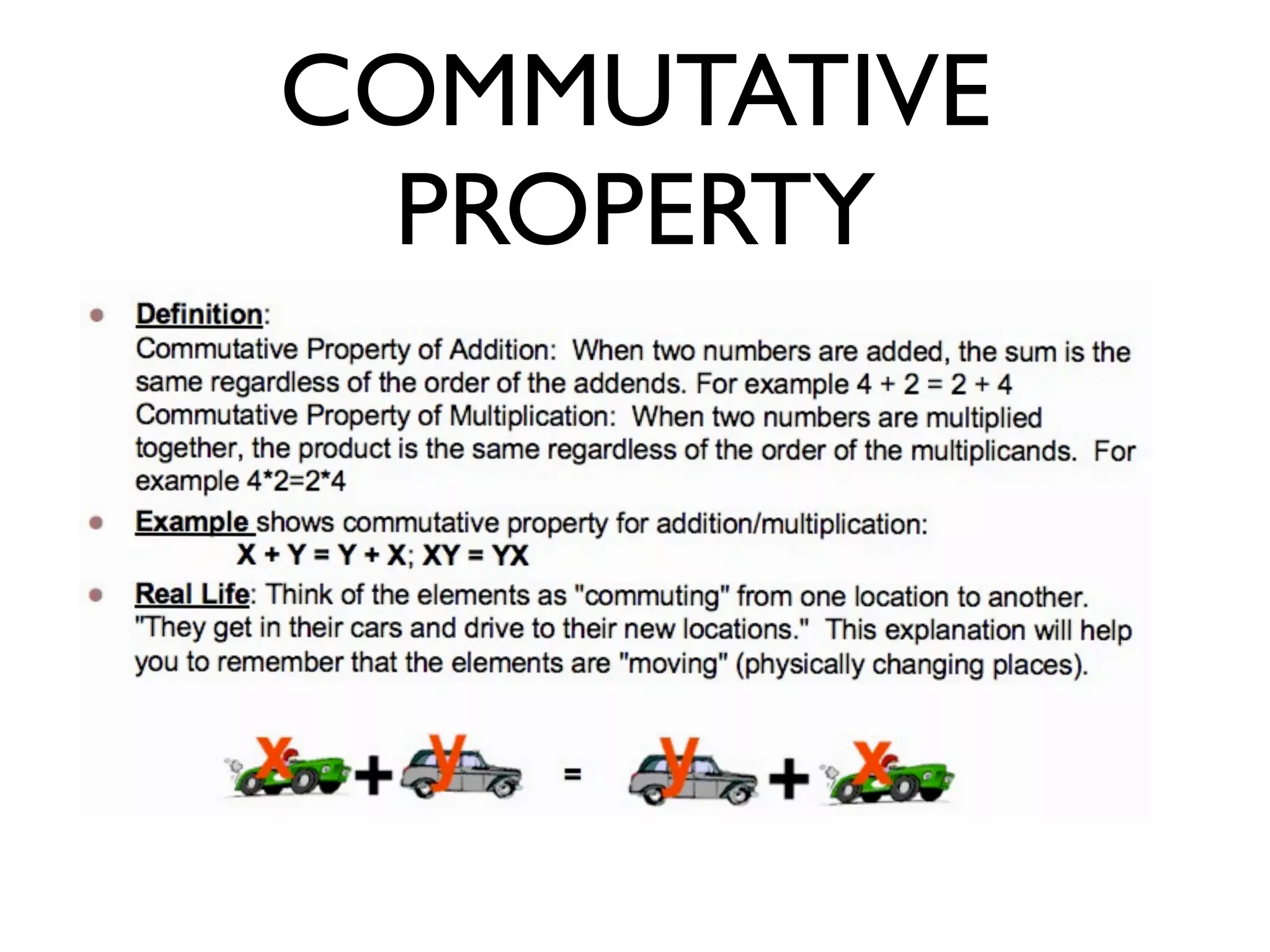 COMMUTATIVE
PROPERTY