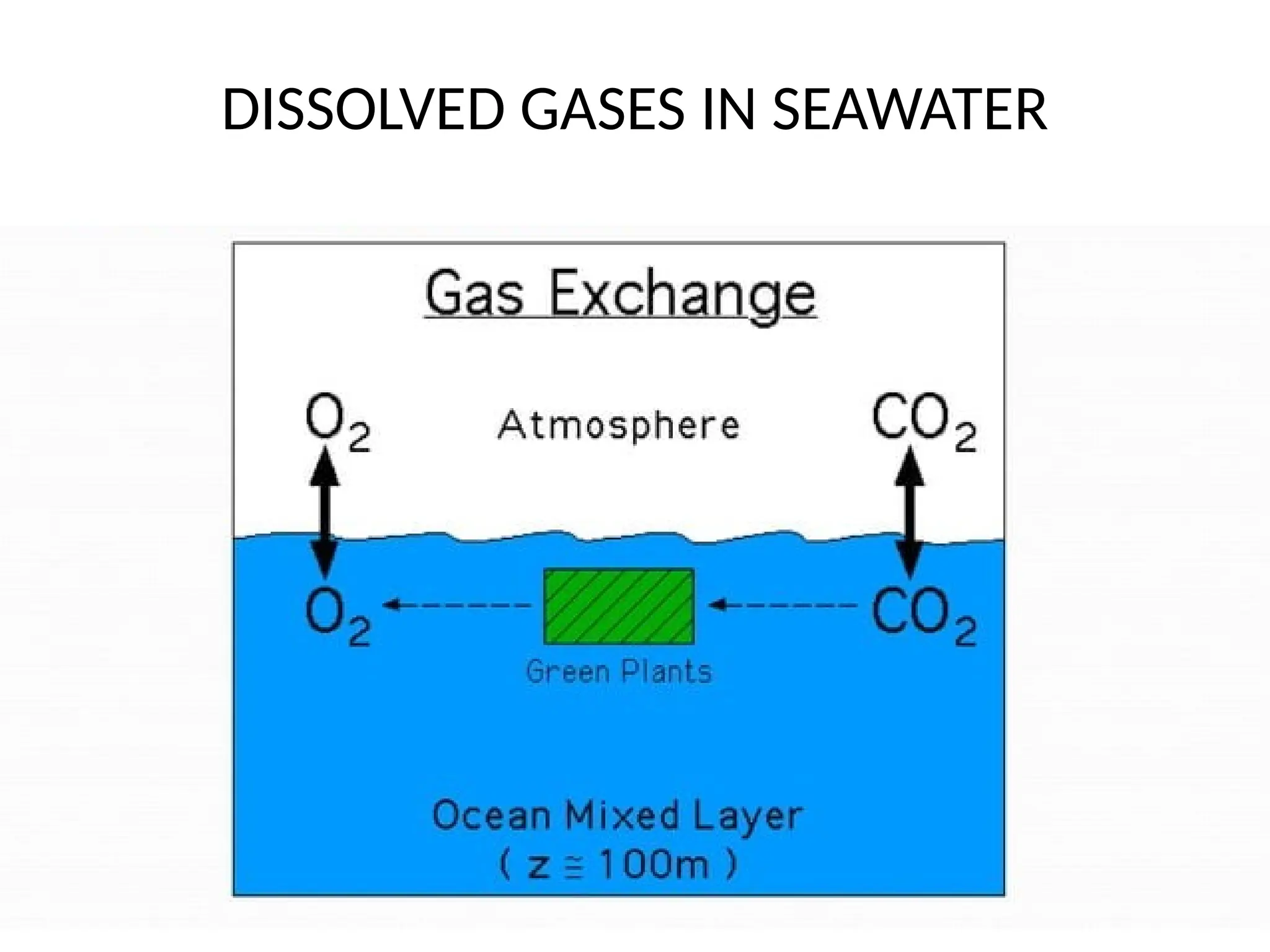 DISSOLVED GASES IN SEAWATER
 