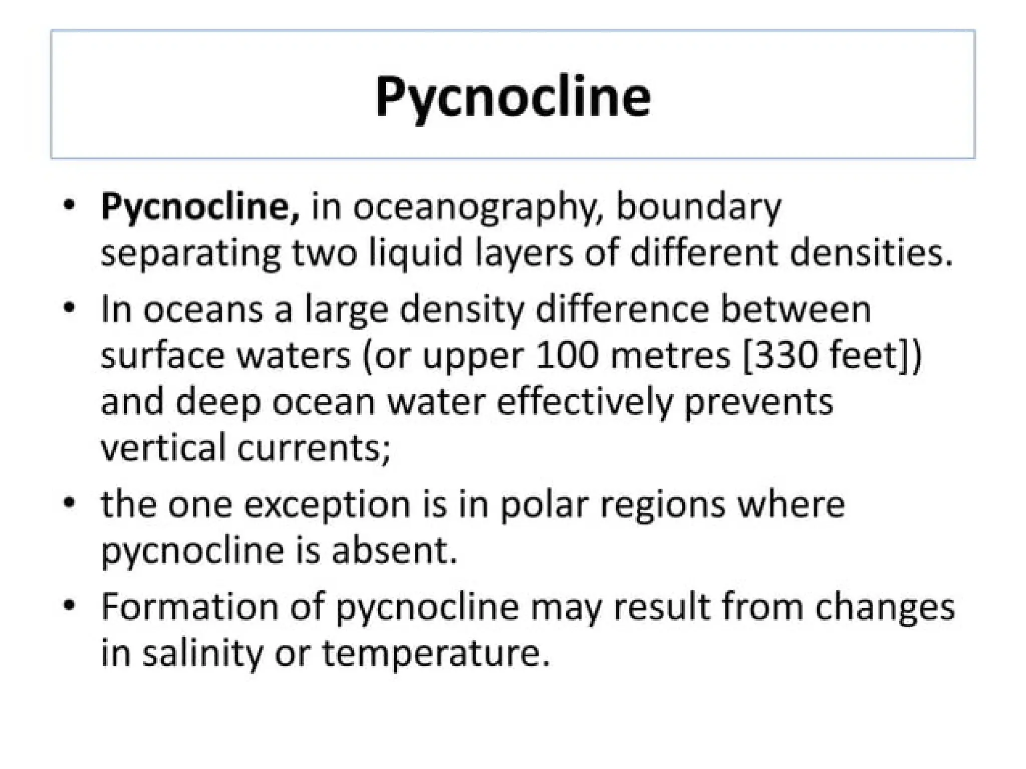 Properties and Various Distribution of Seawater