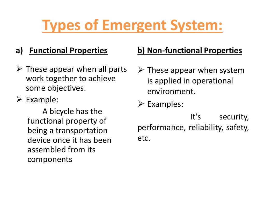 Properties of system