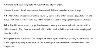 Comprehensive Overview of Ultrasound Properties and Applications | PPTX
