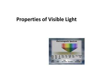 Properties of Visible Light
 