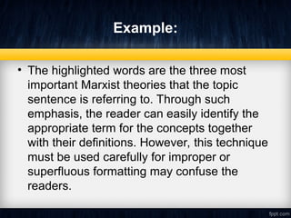Superfloues Example Properties of Well-written Texts Q1 W2.ppt
