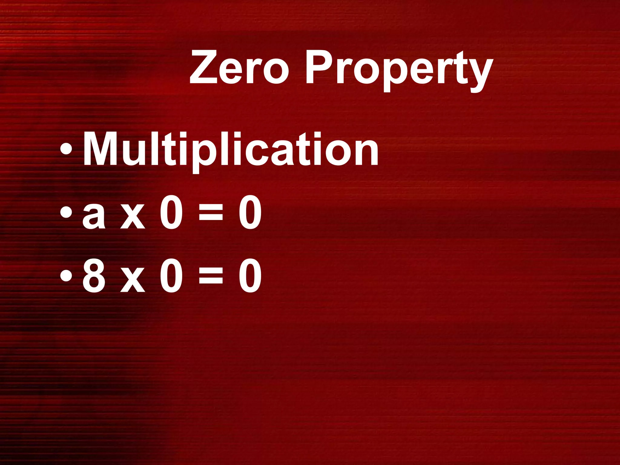 Properties real numbers basic | PPT