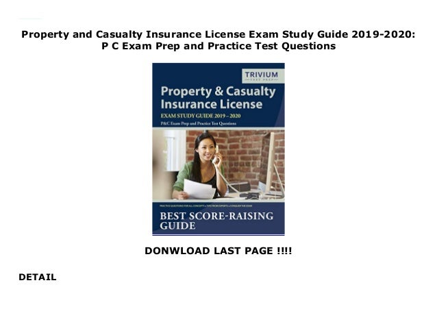 Texas Property And Casualty Insurance Study Guide Pdf