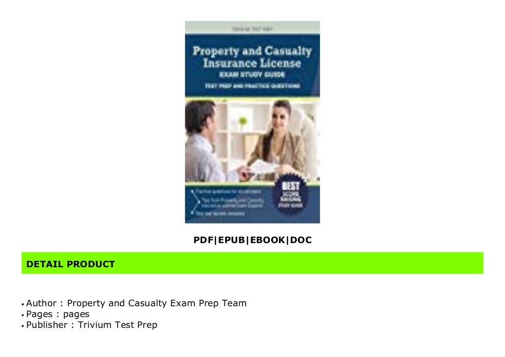 Get (Books) Property and Casualty Insurance License Exam