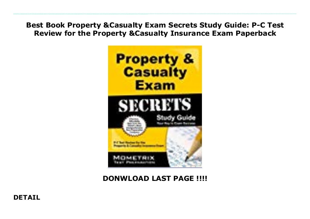 Best Book Property & Casualty Exam Secrets Study Guide PC Test Review