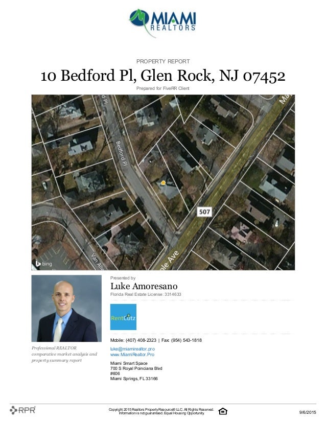 sample of a property report