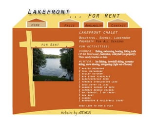 LandingPage: Rental Property
