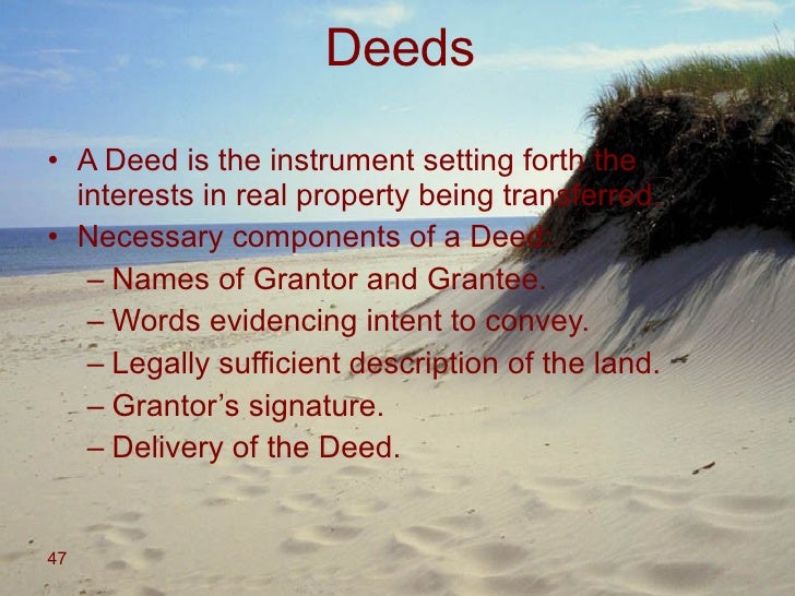Legally Sufficient Real Property Description Legally Sufficient Real Property Description