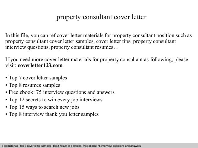Sample Cover Letter Consultant from image.slidesharecdn.com