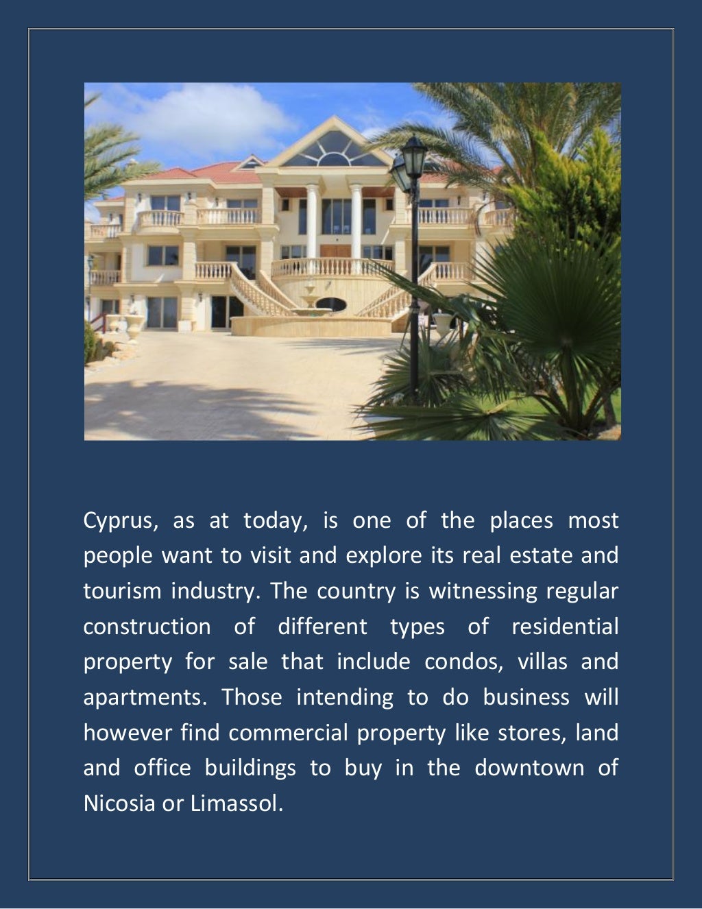 Property for sale in cyprus with title deeds
